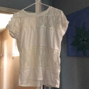 White see through shirt